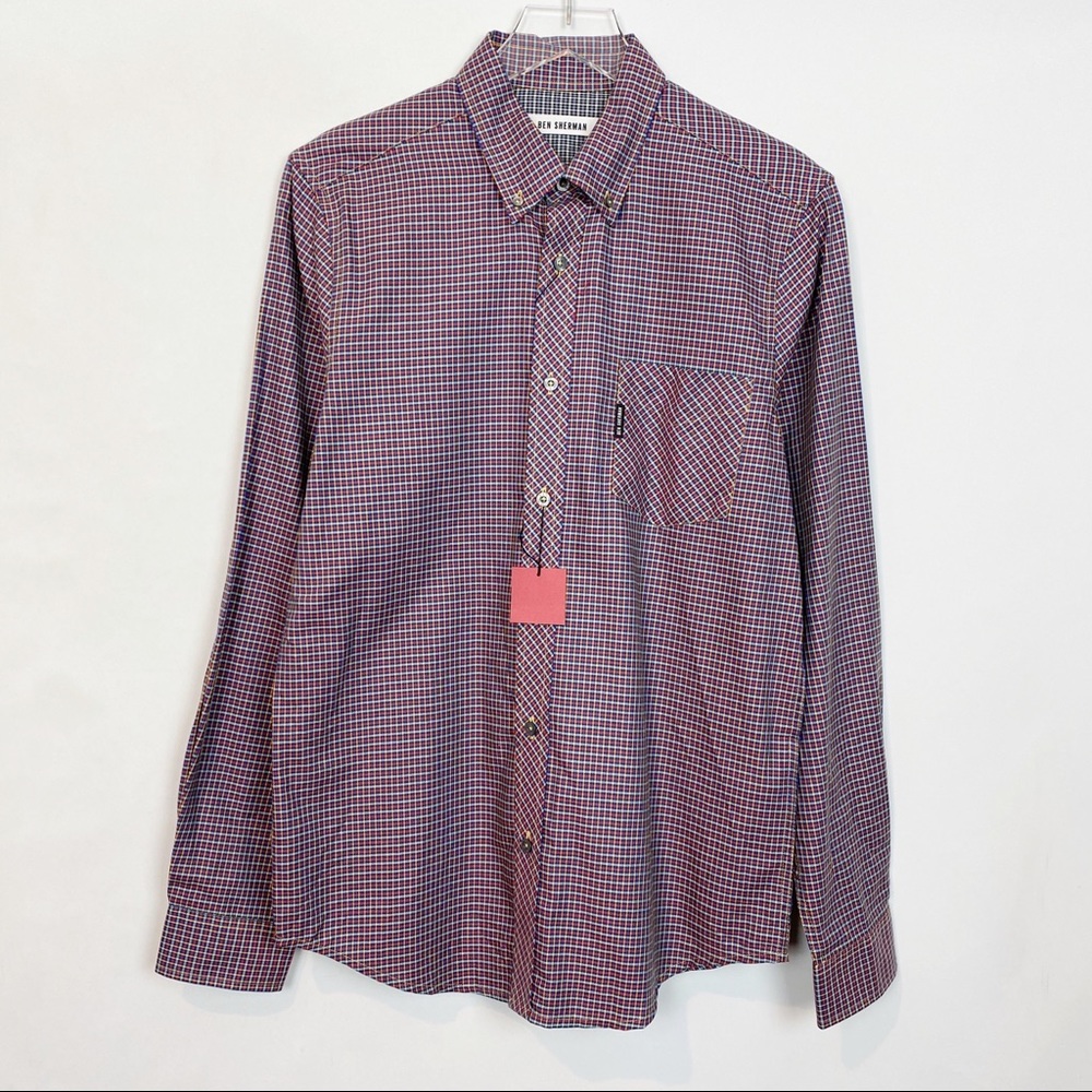 Ben Sherman Mod Checked Shirt in Staples NWT M